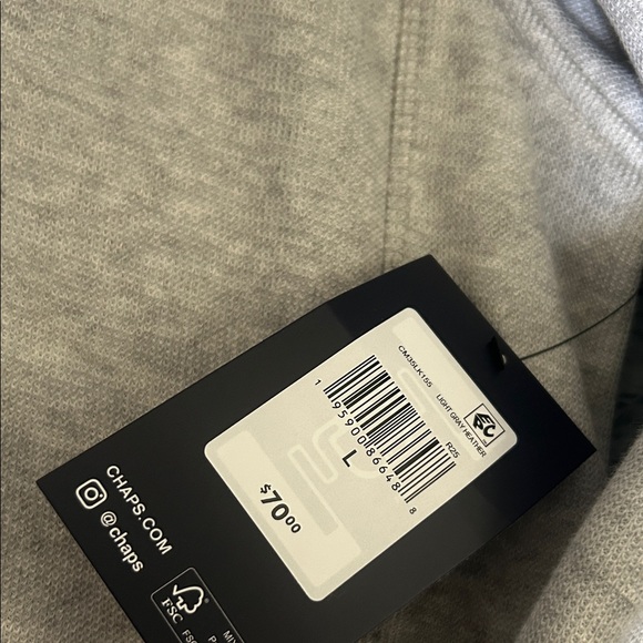 Chaps Light Gray Performance Jacket - Picture 3 of 4